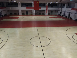 实木舞台体院馆篮球木地板展示