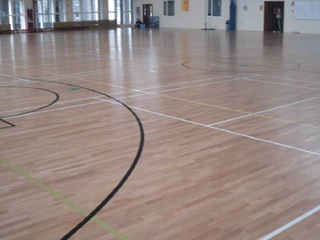 实木舞台体院馆篮球木地板展示